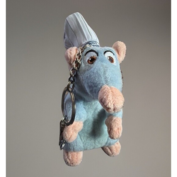 Disney Parks Epcot Chef Remys Ratatouille Adventure Plush Mouse Rat 5" Keychain - Picture 3 of 12